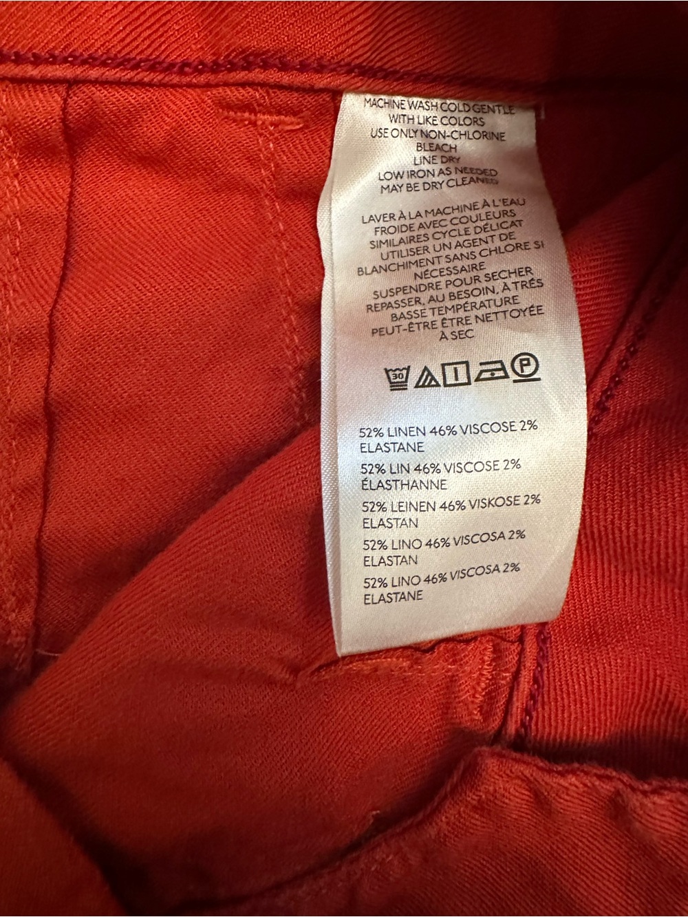 Anthropologie Maeve The Colette Wide Leg Pants Burnt Orange High Rise 28P 1128 - Picture 9 of 12